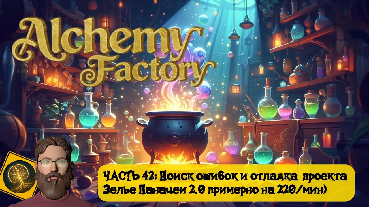 Alchemy Factory. Часть 42 - Поиск ошибок в проекте Зелья Панацеи 2.0 примерно на 220/мин)