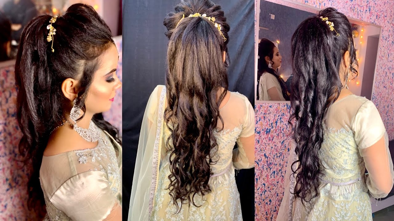Latest and advanced engagement hairstyle for long hair
