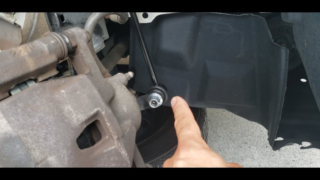 Cómo reemplazar enlace de barra estabilizadora de un Toyota Yaris 2007 al 2012