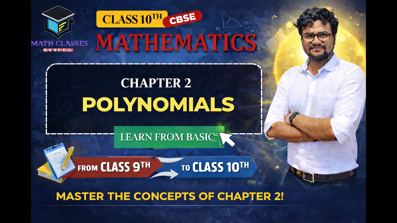 Class 10 I Maths | Chapter 2 – Polynomials (Part-1) | Exercise 2.1 | CBSE