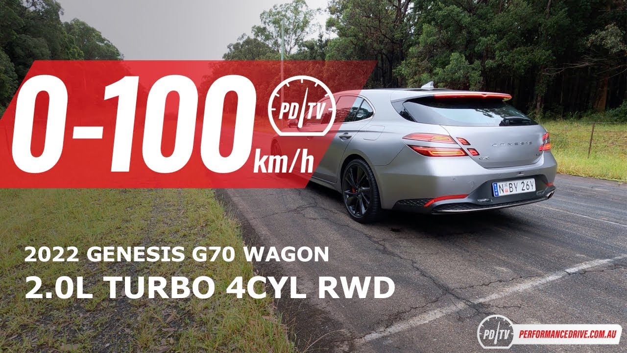 2022 Genesis G70 Shooting Brake 0-100km/h & engine sound