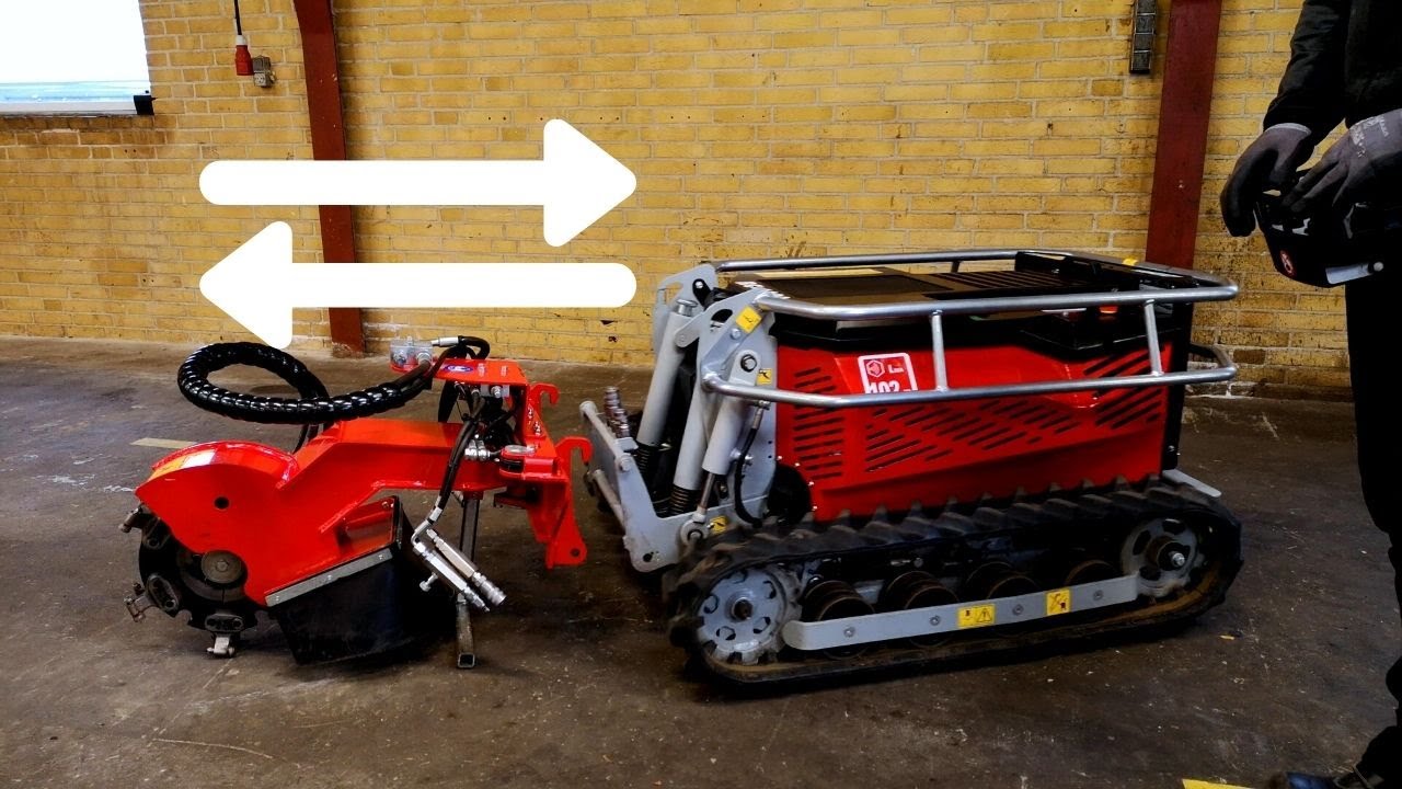 How to Install Stump Grinder Timan RC-1000 | Montage Stubbenfräse | Montage stubfræser