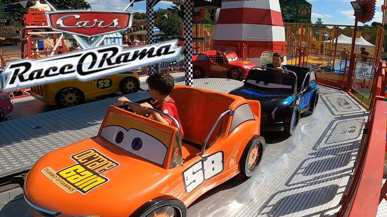 Disney Cars RACE-O-RAMA Car Ride - Calderstones Beach & Funfair