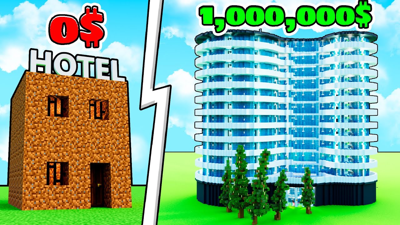 PASO de VAGABUNDO a MILLONARIO en MINECRAFT - HOTEL TYCOON
