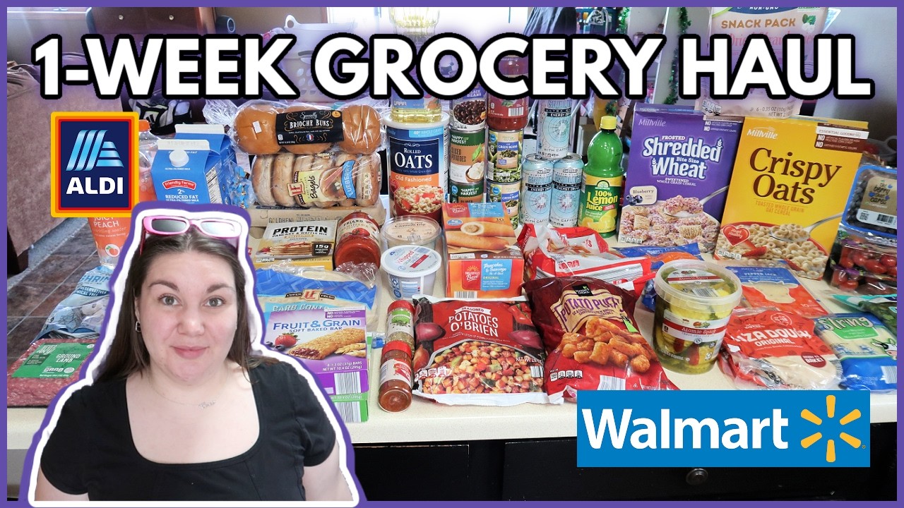Покупки в Walmart и Aldi с экономией бюджета | Покупки продуктов на 1 неделю и план питания