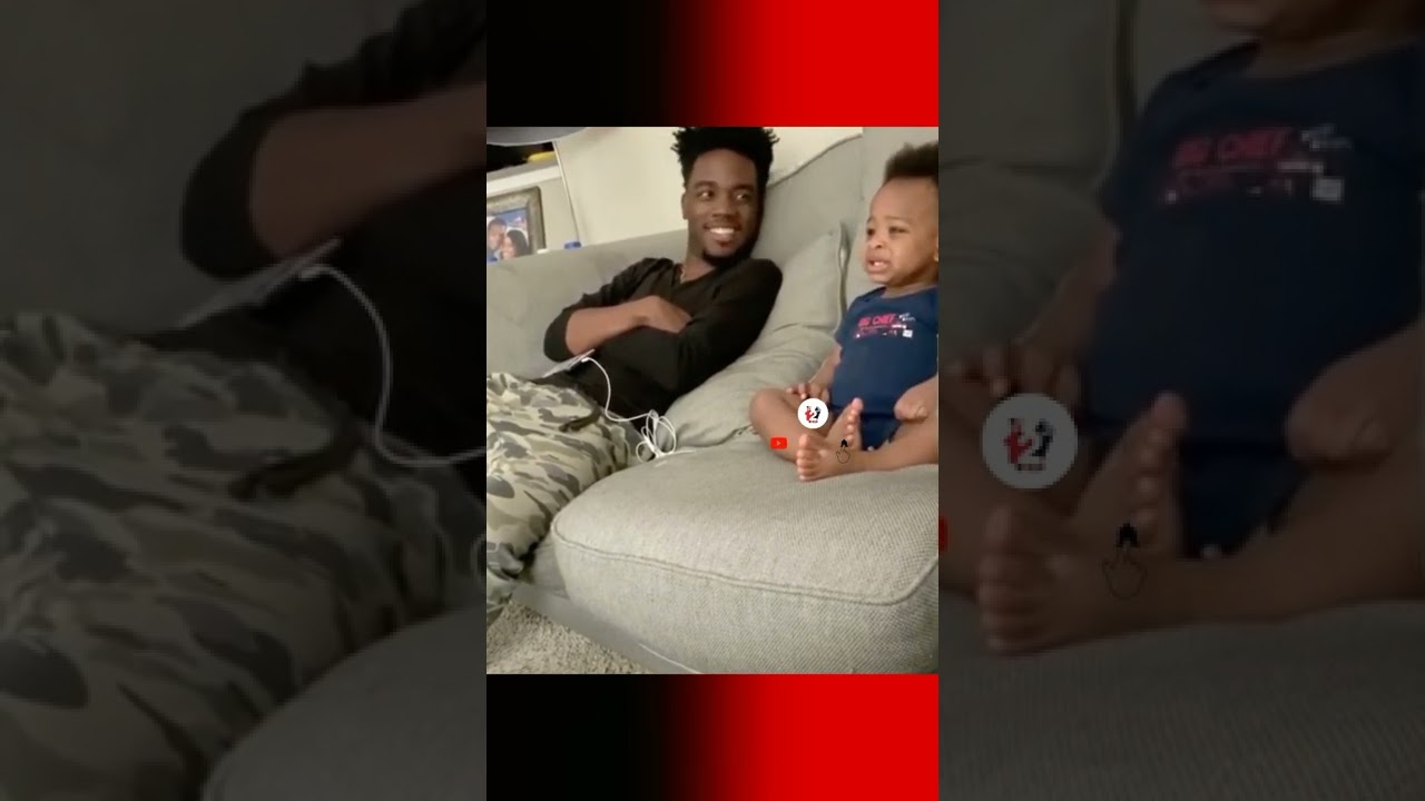 This baby having the Best Talk with his dad