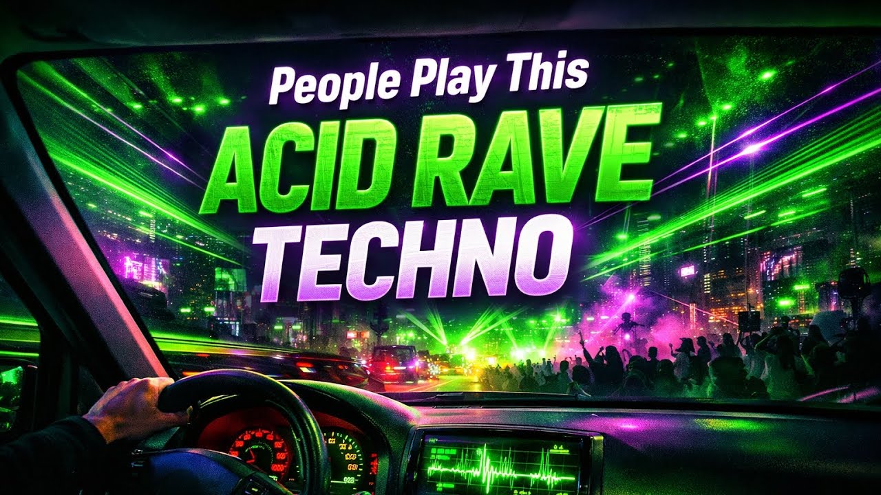 People Play This Rave Techno for Night Drive