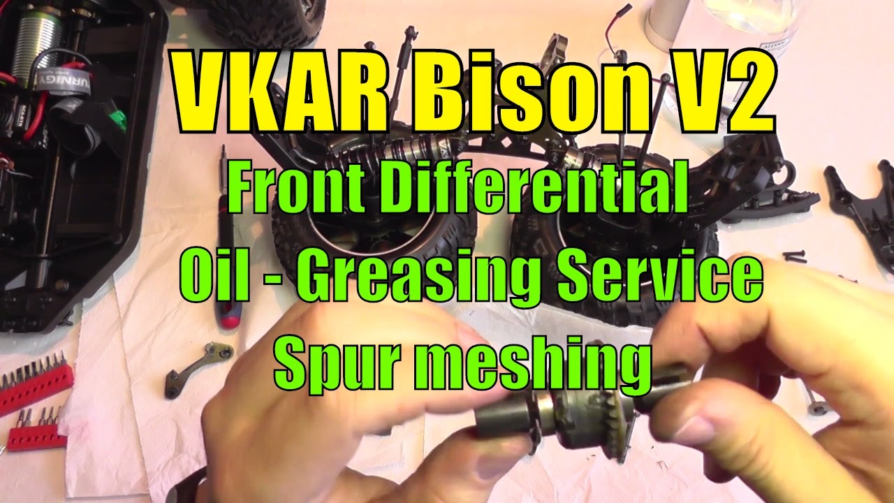 VKAR Bison - Helion Four 10TR - Руководство по замене масла в переднем дифференциале и зацепление двигателя