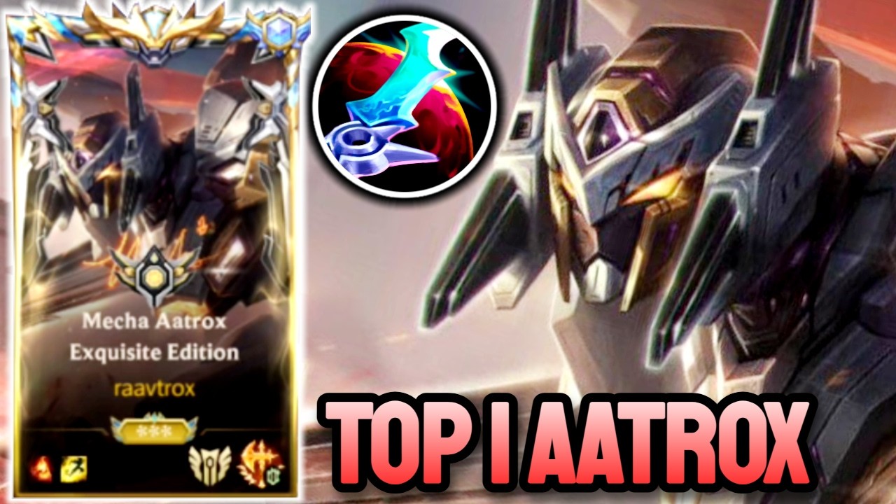 WILD RIFT MECHA AATROX EXQUISITE EDITION - TOP 1 AATROX GAMEPLAY - SOVEREIGN RANKED