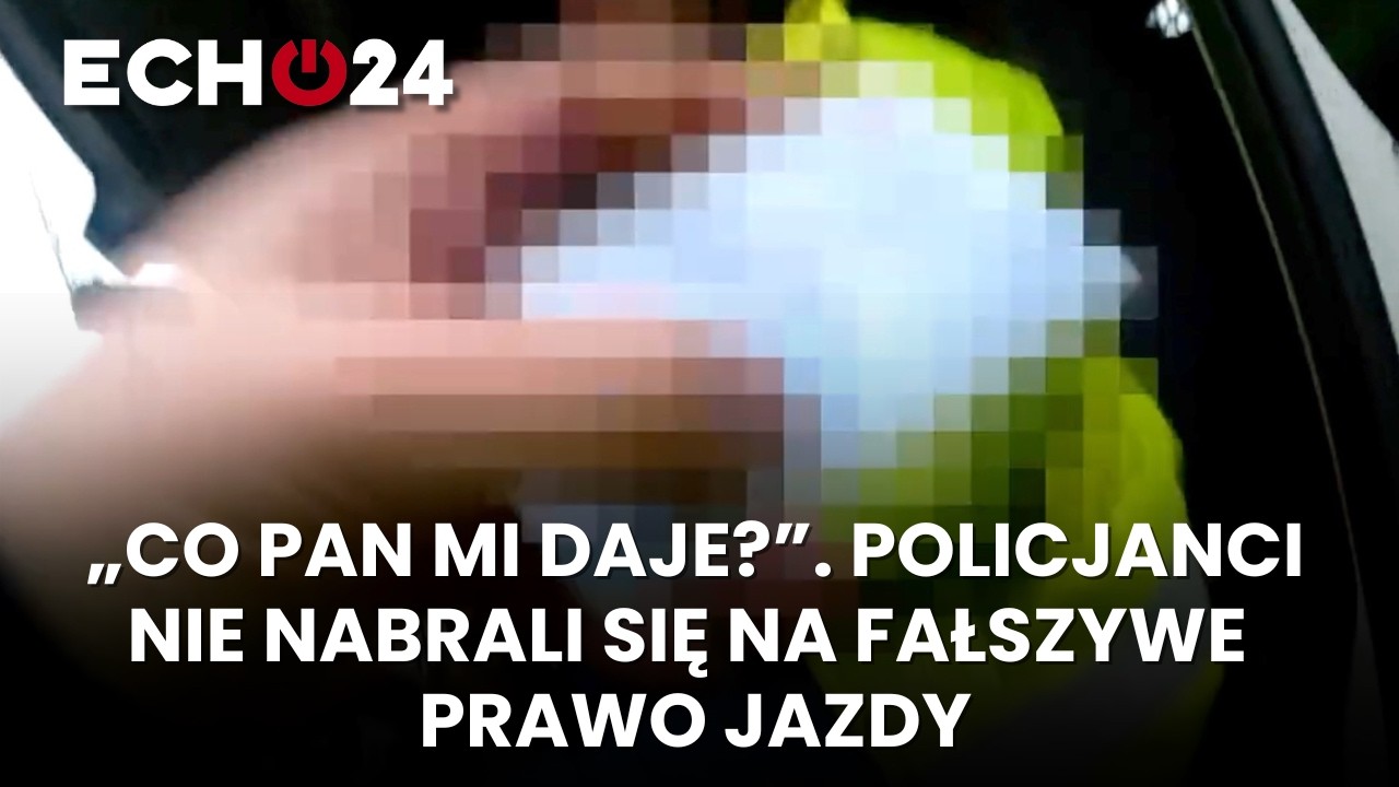 &bdquo;Co pan mi daje?&rdquo;. Policjanci nie nabrali się na fałszywe prawo jazdy