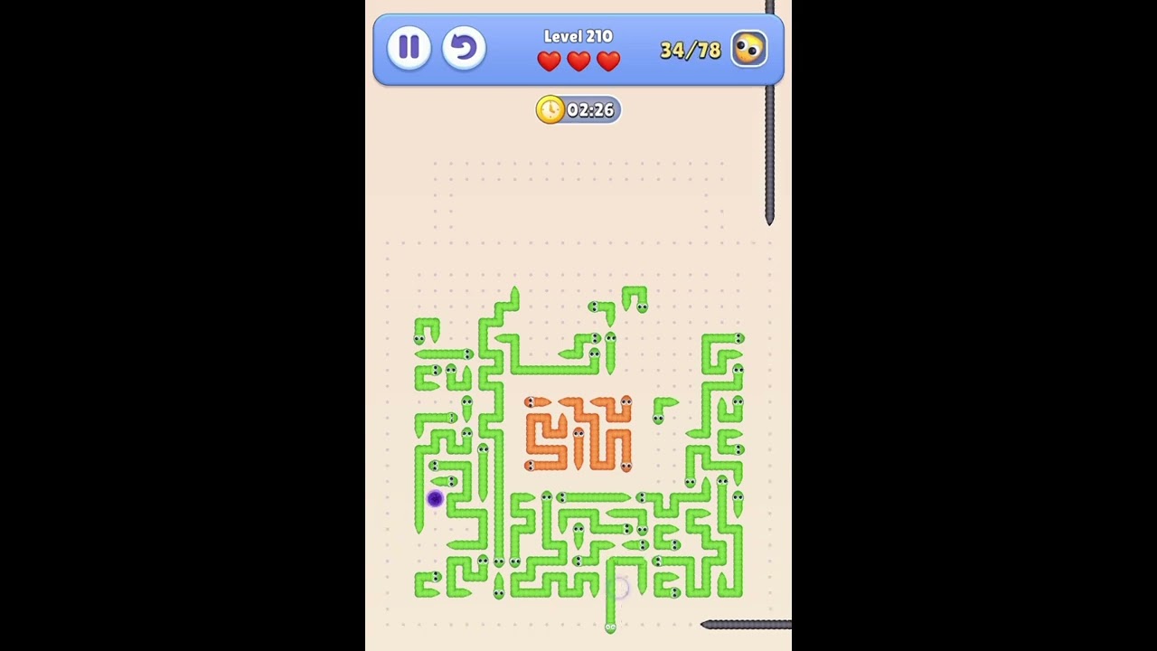 Snake Escape &ndash; Level 210 Walkthrough 🐍🧩✨