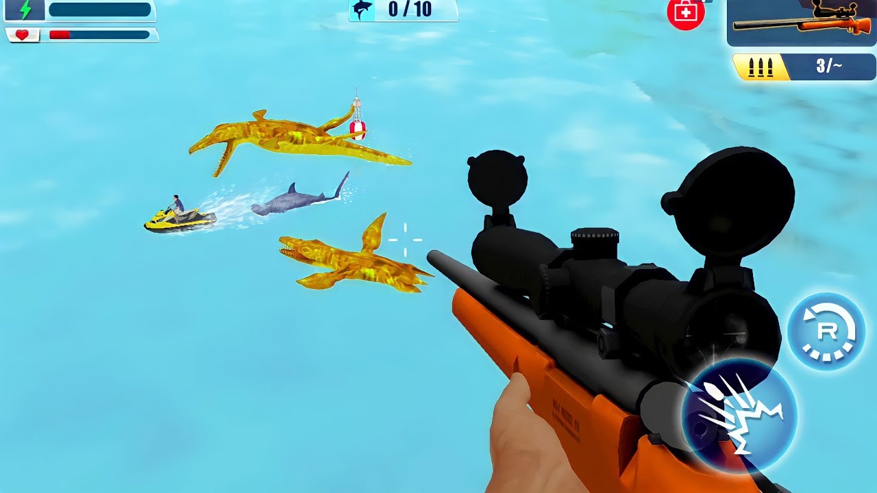 Underwater Sea Monster Hunter - Best Sniping Game - Android Gameplay #2
