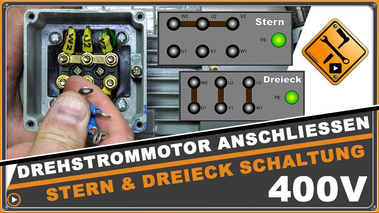 Drehstrommotor anschließen: Stern & Dreieck Schaltung 400V (Die komplette Anleitung)