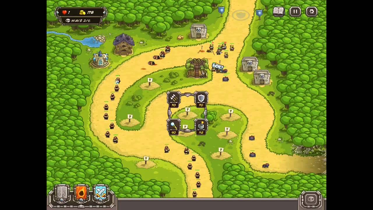 Kingdom Rush HARD DIFFICULTY- Silveroak Forest HEROIC on iPad