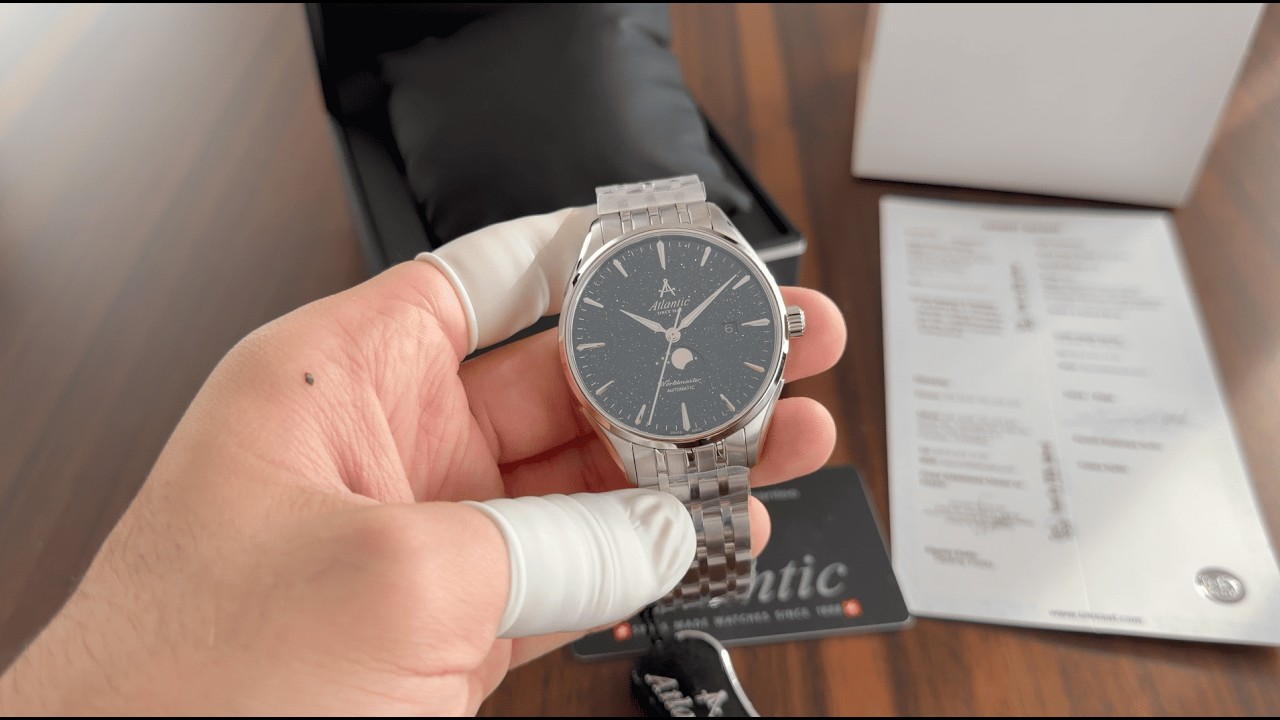 Atlantic Worldmaster Nightsky Moonphase - Циферблат с синим авантюрином, 42 мм / Ref.52788.41.91