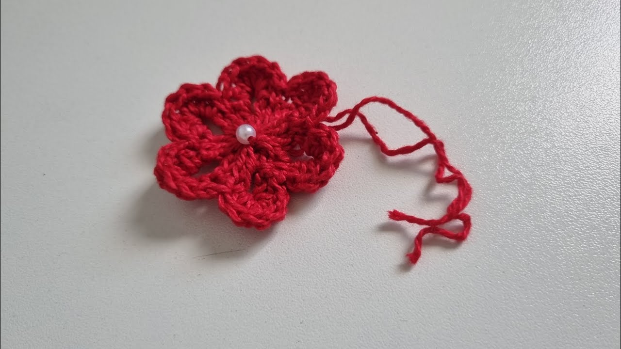 Flor fácil de crochê muito simples e fácil. 