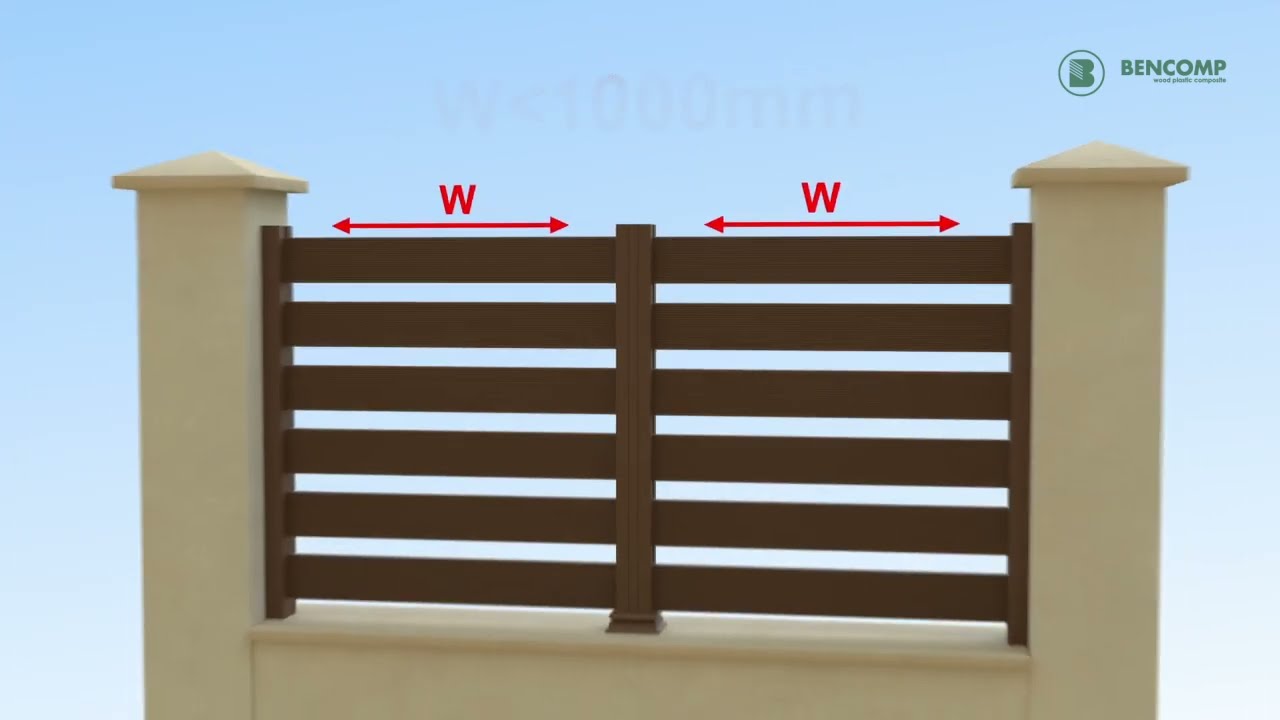 Tutorial Video - BENCOMP Instructiuni montaj Gard lemn compozit / WPC