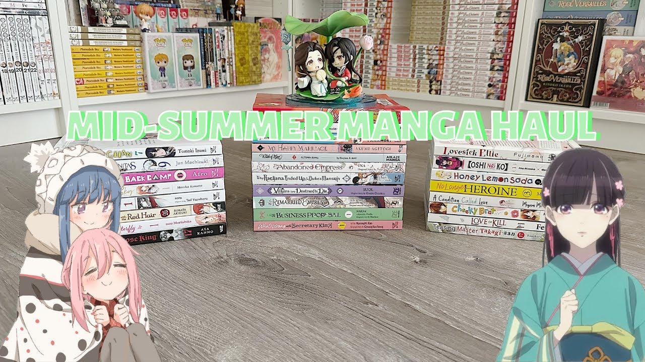 exciting mid-summer manga haul! (30+ volumes) ✧