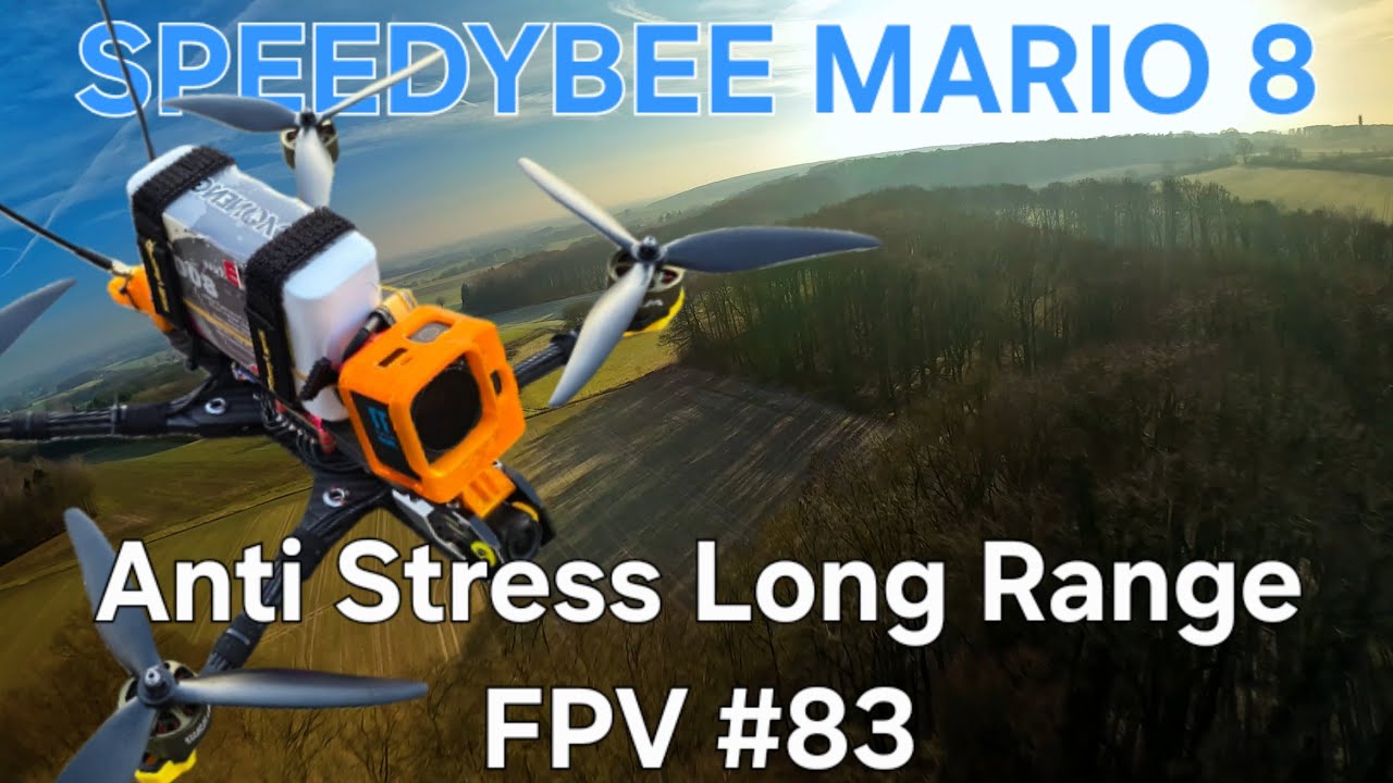 FPV Drone Long Range Flight - SPEEDYBEE MARIO 8 - GoPro 11 MINI - 7 km out and 16 km circular flight