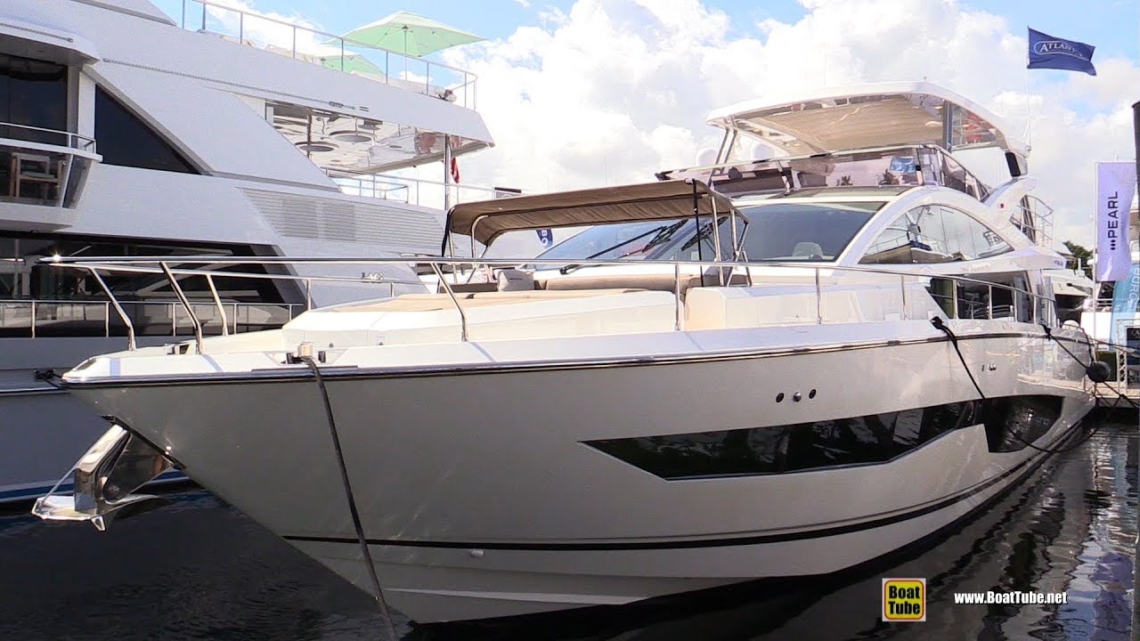 2018 Pearl Yachts 80 Luxury Yacht - Deck and Interior Walkaround - 2018 Fort Lauderdale Boat Show