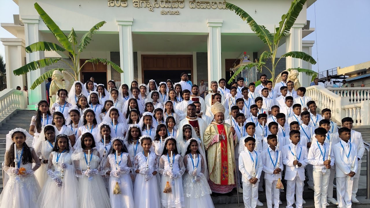 St ignatius Church  first holy communion and confirmation @AVEMARIAMaria2023 #stignatiuschurchbegur