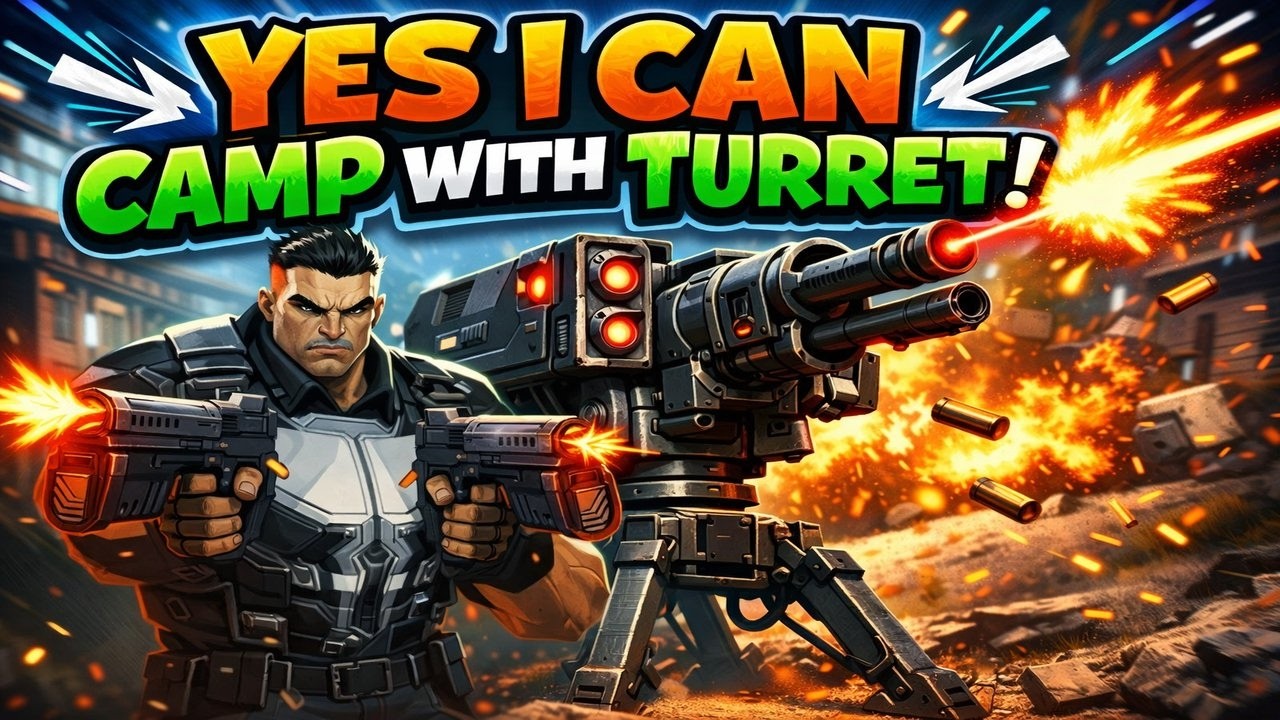 Marvel Rivals Camping with Punisher Turret YES IM A BOT!
