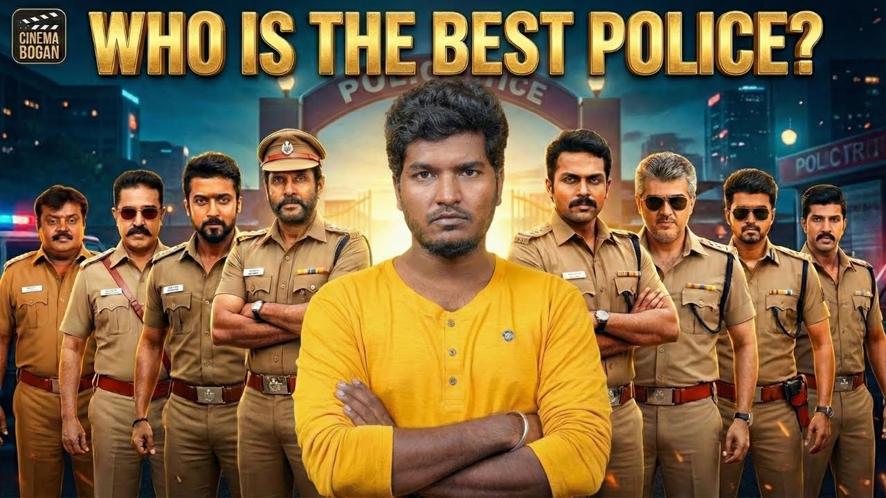 Who is the Best Cop in Kollywood? 🔥| தமிழ் சினிமாவின் டாப் 10 காக்கி சட்டை நாயகர்கள்! | Cinema Bogan