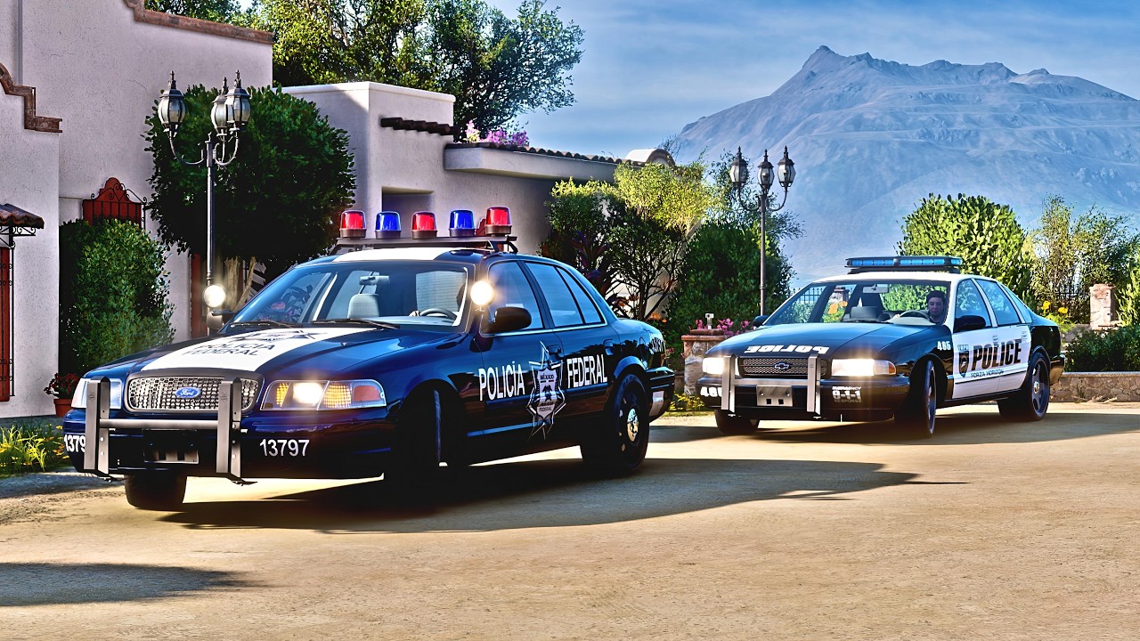 Ford Crown Victoria Police & Chevrolet Impala Sport | Convoy | Forza Horizon 5 | Xbox Controller