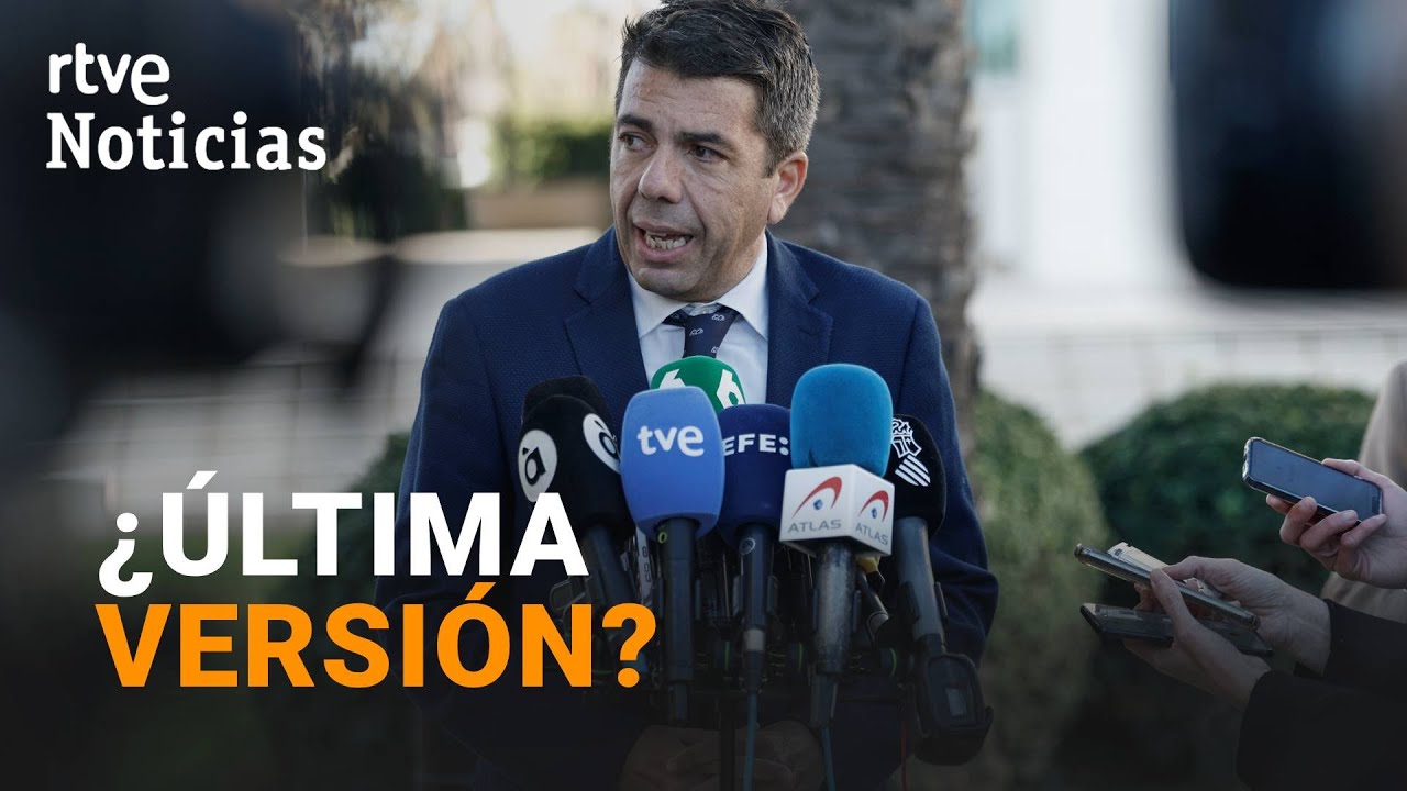 CARLOS MAZÓN DICE AHORA QUE LLEGÓ AL CECOPI A LAS 20:28 el día de la DANA | RTVE Noticias