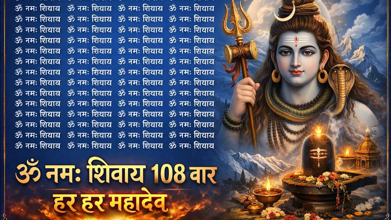 ॐ नमः शिवाय मंत्र 108 बार लगातार | Shiv Bhakti Special#shivbhakti #viralbhakti 