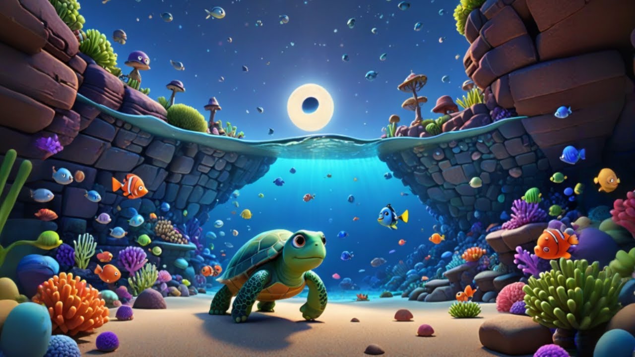 🌊🐢 The Turtle Adventure | Kids Poem | Epic Cartoon World