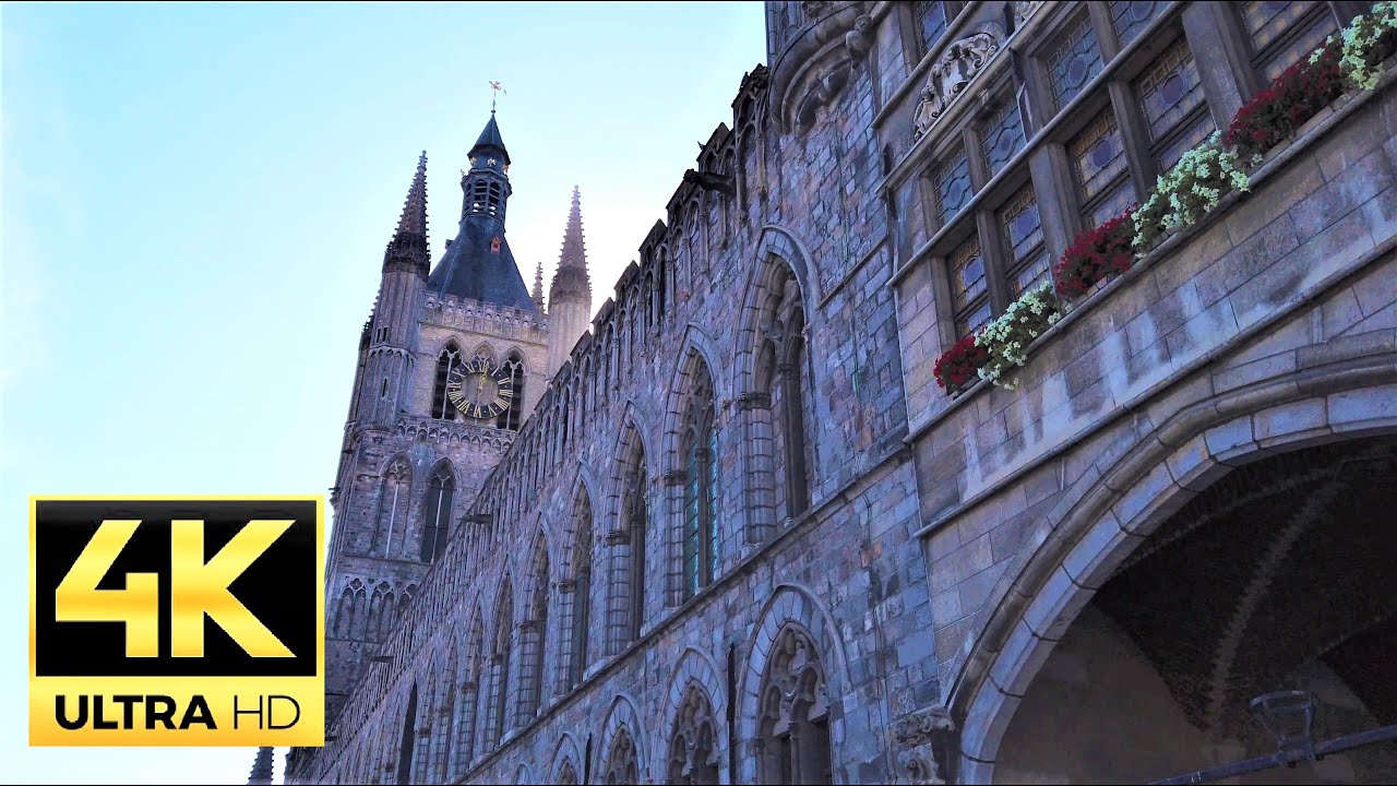Walk in IEPER (YPRES),  Belgium 🇧🇪- 4K 60FPS