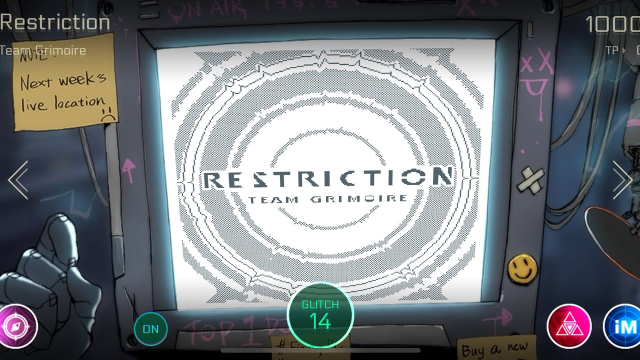 [Lv.14: “Restriction.”] Restriction (GLITCH 14) Million Master TP99.31% | Cytus II