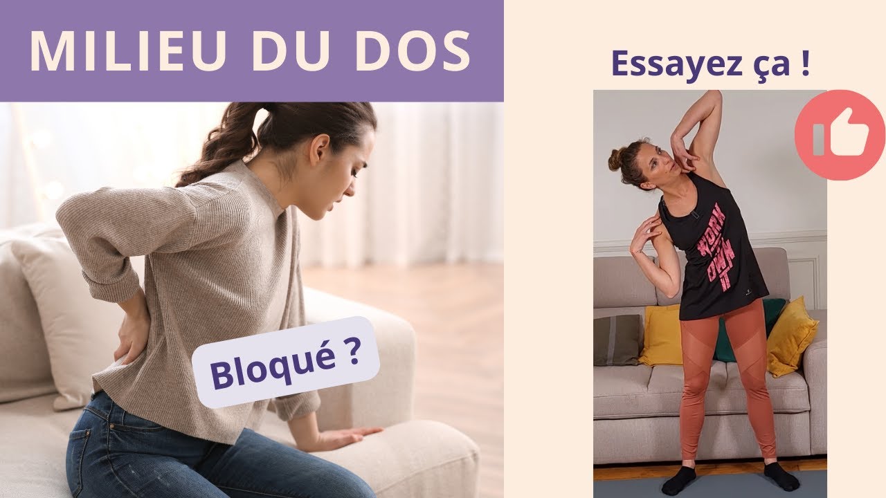Douleur au milieu du dos : colonne vert&eacute;brale gauche ou droit + thorax