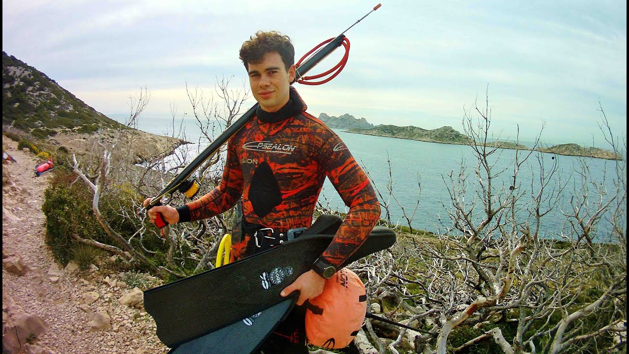🤿 Zones de chasse sous-marine des CALANQUES (13-Marseille) : MARSEILLEVEYRE et PLATEAU DES CHEVRES !