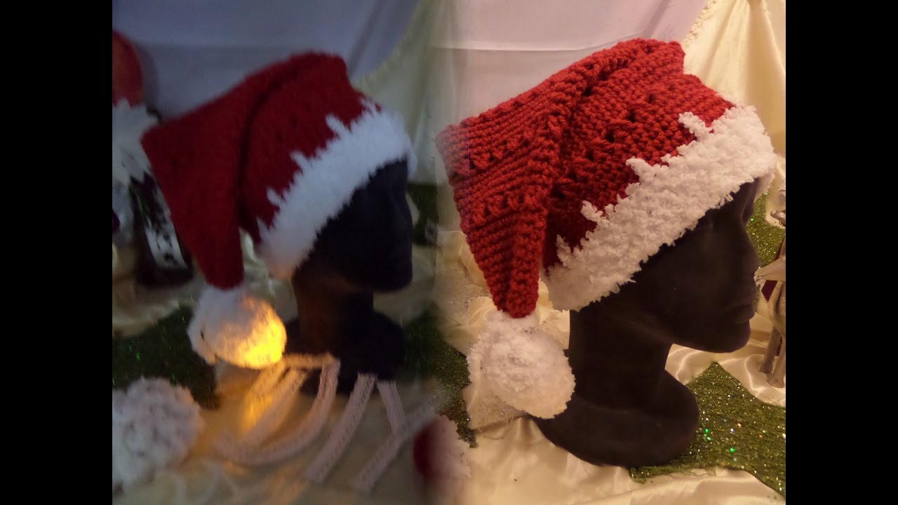 DIY: TOLLE  NIKOLAUSMÜTZE mit & ohne LICHT ; für GROSS + KLEIN HÄKELN