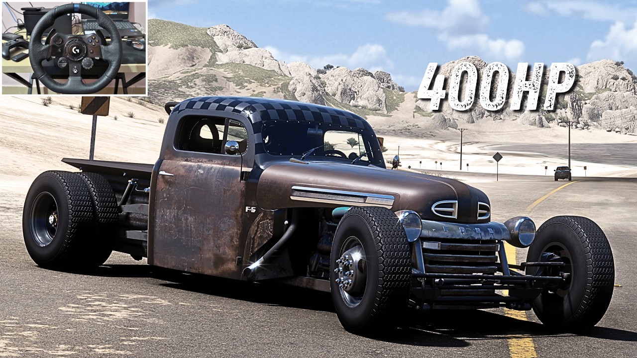 Forza Horizon 5 | 400HP 1949 Ford F5 Dually Hot Rod | Wheel Cam Cruise