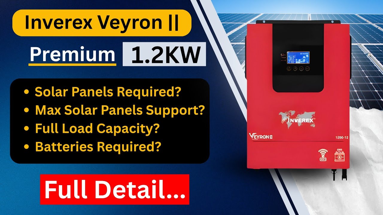 Inverex Veyron ii Premium 1.2KW Unboxing & Review | Real Load Test | IdreesYT - اردو / हिन्दी