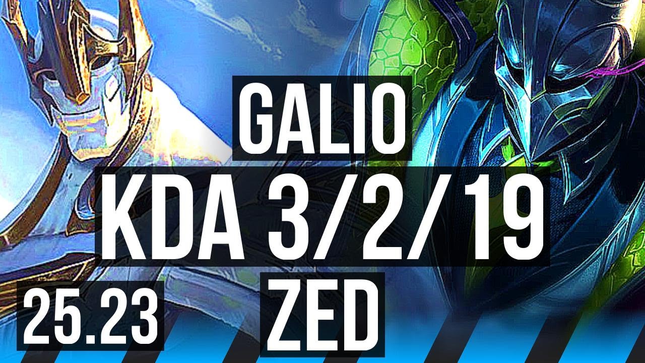 GALIO vs ZED (MID) | 3/2/19 | KR Grandmaster | 25.23