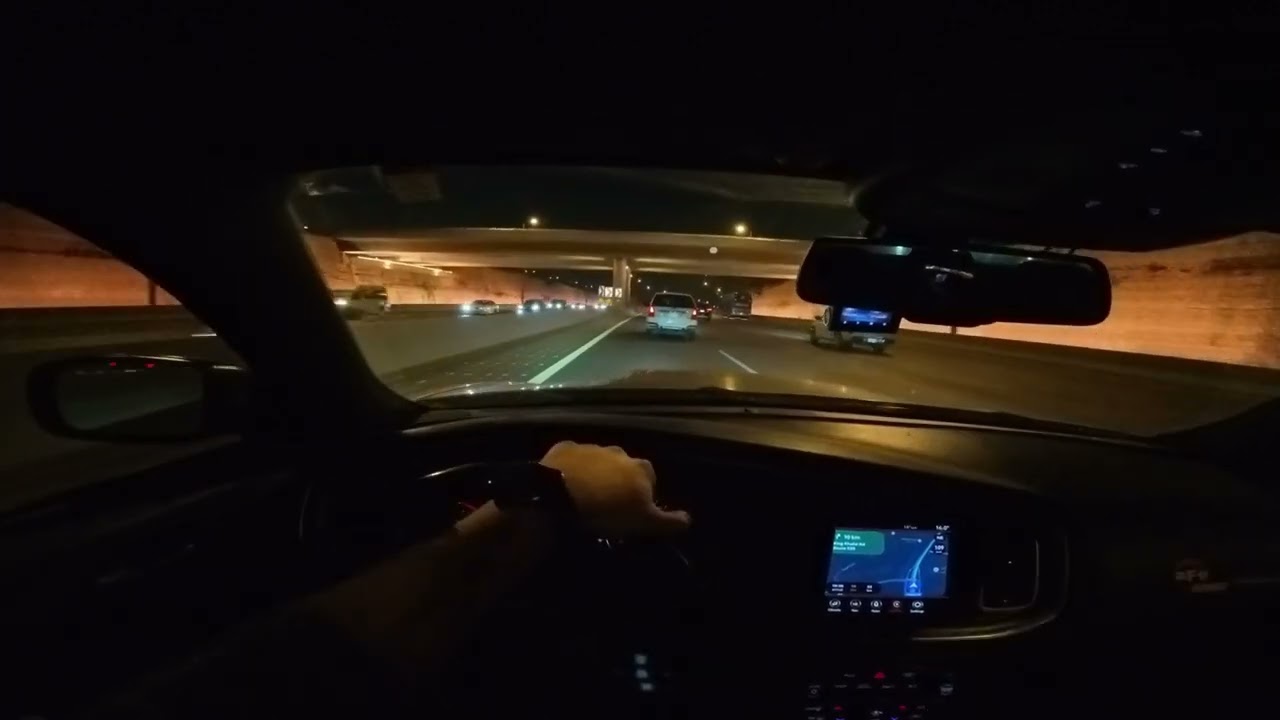 POV Night Drive | Saudi Arabia - Riyadh | Highway Drive (4K)