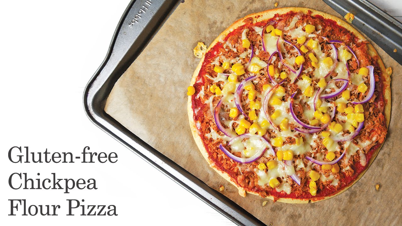Chickpea Flour Pizza (Gluten free & Healthy)