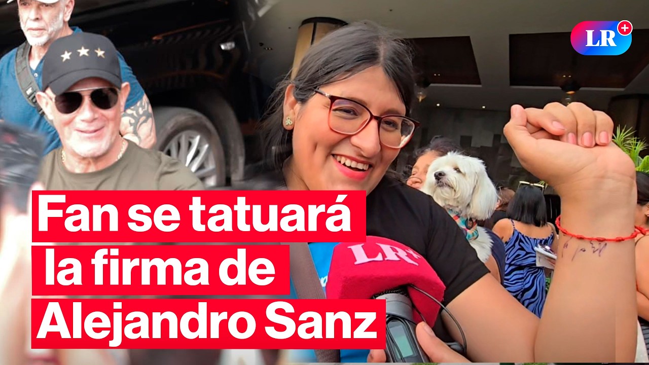 🔴Alejandro Sanz firma brazo de fans y ella promete tatuárselo | #EnVivoLR