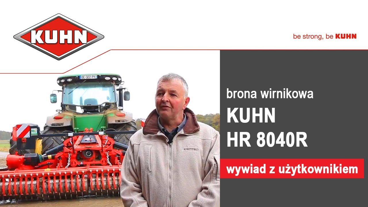Brona wirnikowa KUHN HR 8040R - wywiad z użytkownikiem