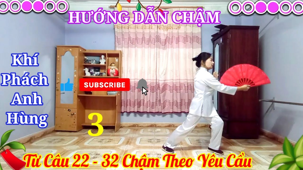 3 Hướng Dẫn Chậm l Võ Quạt  DS l Khí Phách Anh Hùng (Theo Yêu Cầu Của bộ nguyễn )