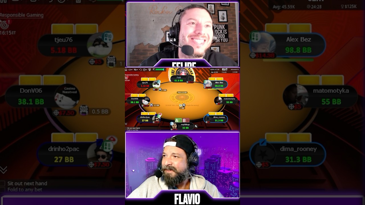 Nossa primeira live teve literalmente de tudo! E hoje tem mais. #poker #pokerstars #poquer #gameplay