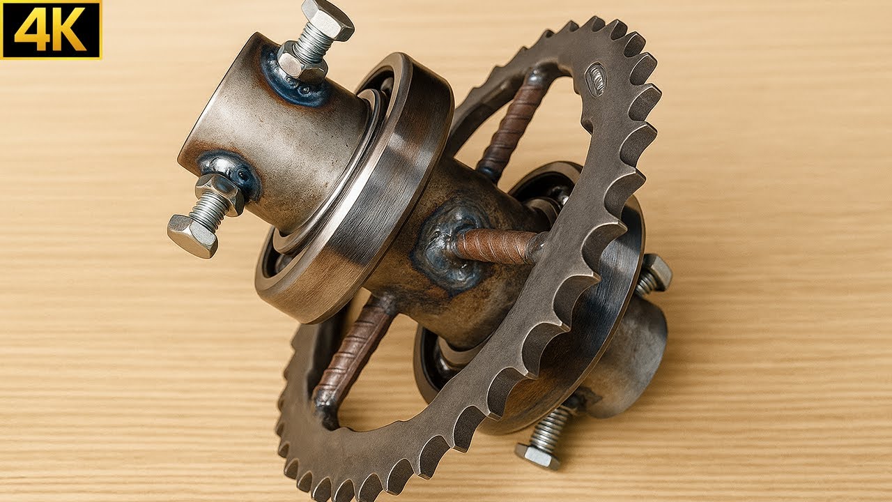 Shocking invention by a 63-year-old! Turning a HAND DRILL INTO an industrial DRILL | LD-DIY