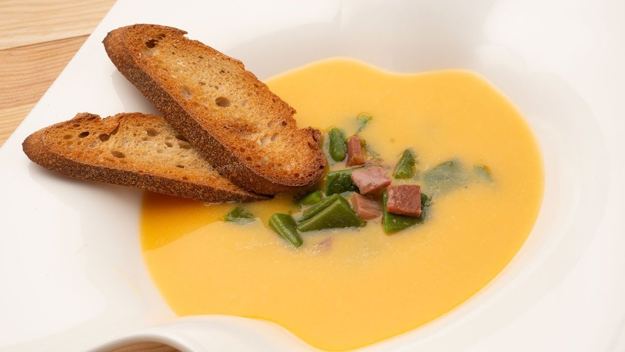 Crema de calabaza con judías verdes - Karlos Arguiñano