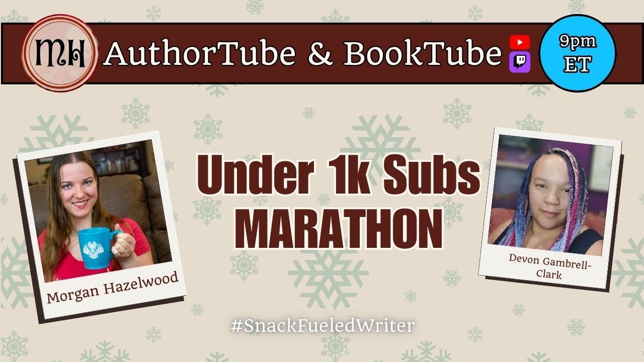 2026 AuthorTube & BookTube Under 1k Subs Marathon!