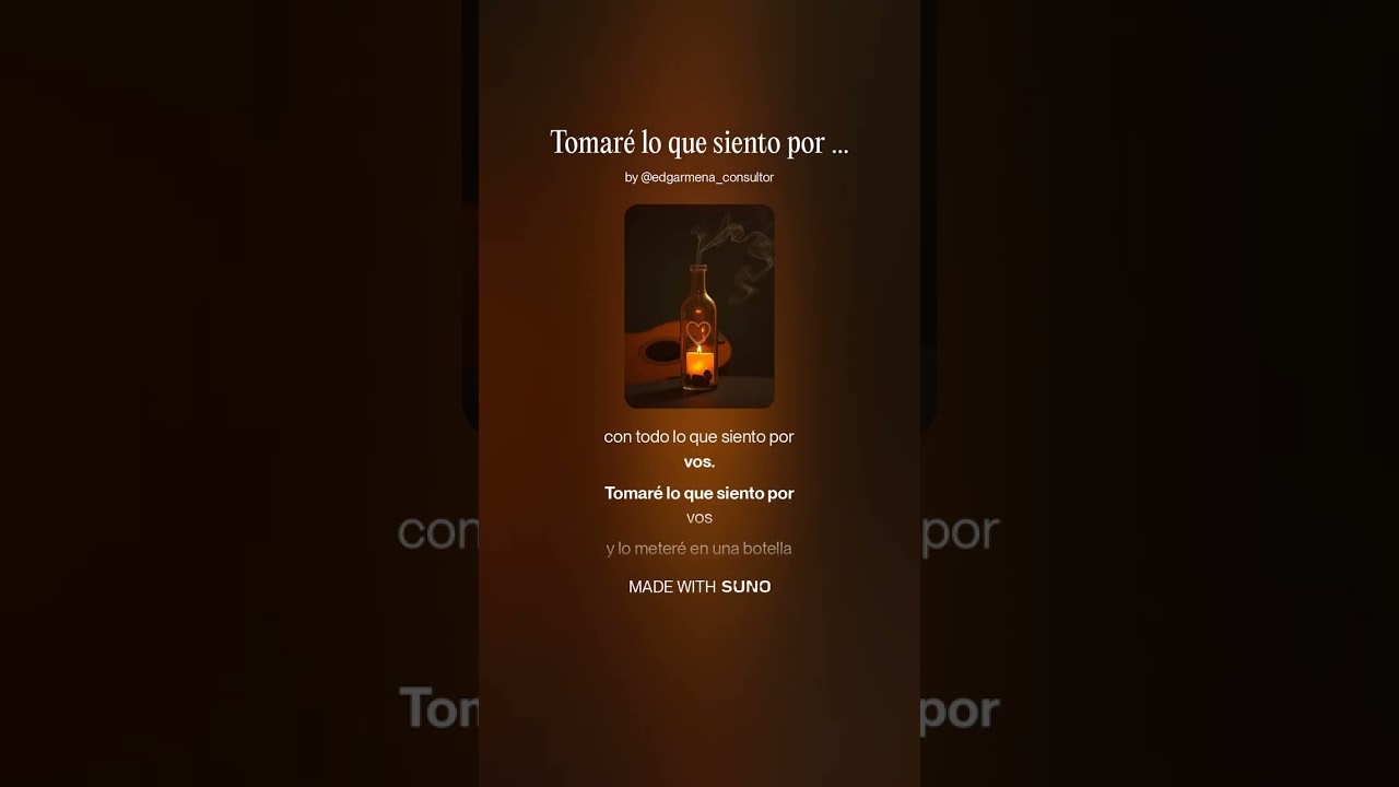Lo que siento por vos | Poema hecho canción