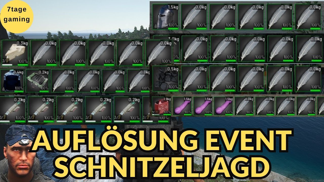 SCUM Gameplay Deutsch | 15 | Auflösung zum Event Schnitzeljagd. Alle Fundorte